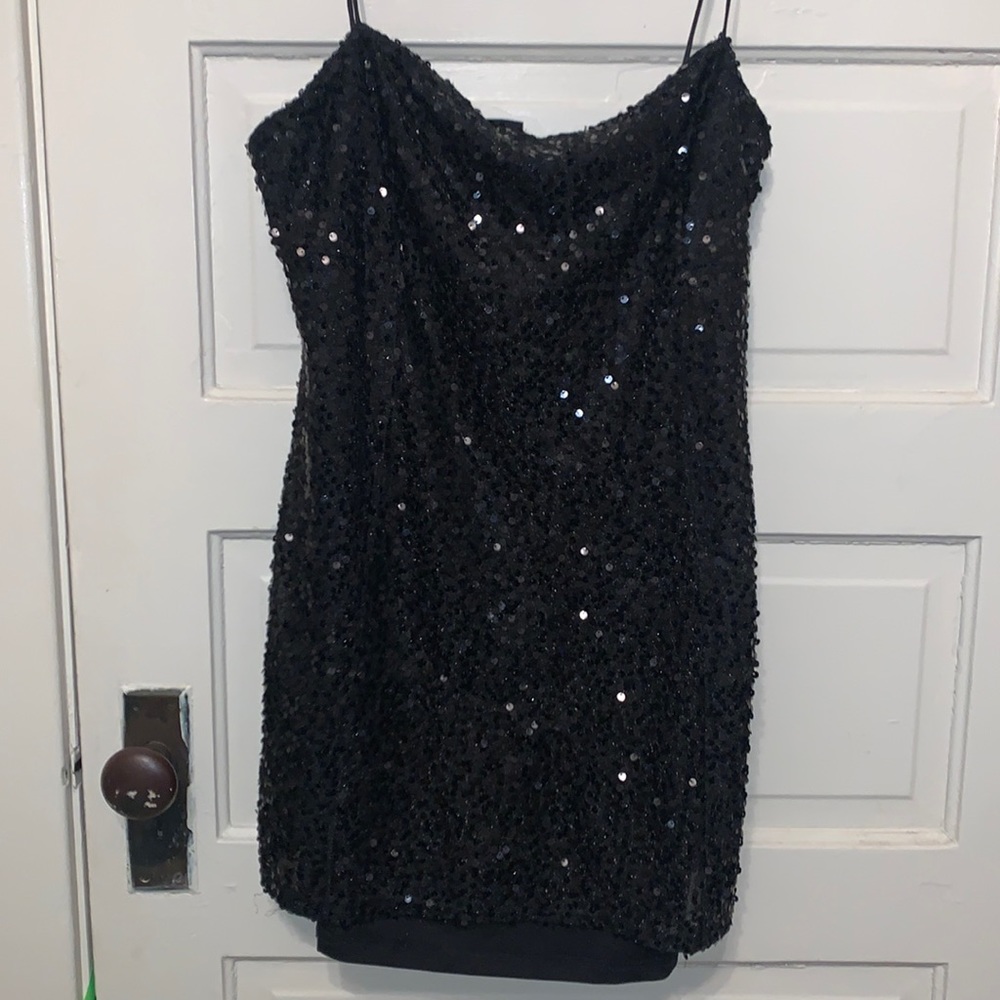 Urban Outfitters black sequins dress
